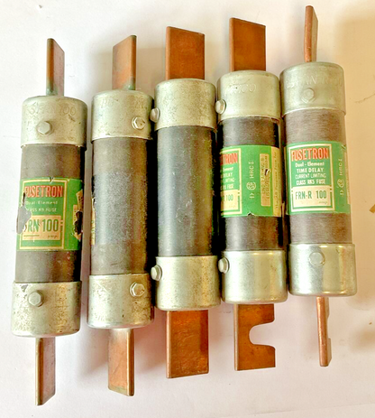 FUSETRON FRN-R100(2) FRN100(3) FUSE 100AMP CLASS RK5 ***LOTOF5**