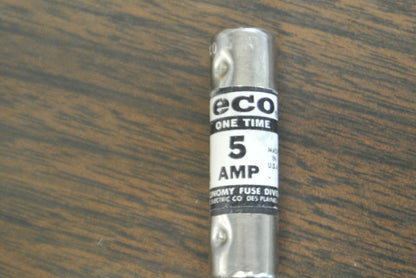 BOX of 10 / ECONOMY / ECO / FPE MOL-5 MIDGET FUSE / 5A / 250V