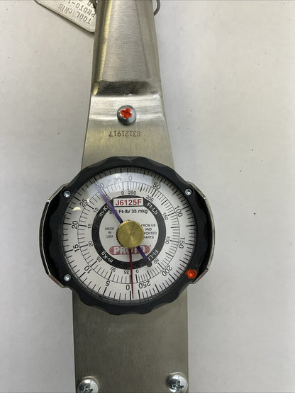 PROTO J6125F 0-250 FT. LB DIAL TORQUE WRENCH