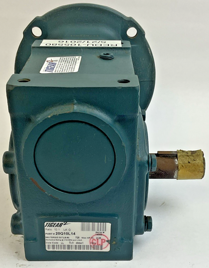 DODGE 20Q10R14 *NO HARDWARE* GEAR REDUCER 10:1 1750RPM 2.25HP *HAS SHELF WEAR*