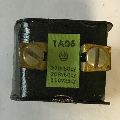 ALLEN BRADLEY 1A06 COIL 220V.60HZ/208V.60HZ/110V.25HZ