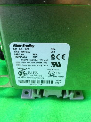 ALLEN BRADLEY BATTERY MODULE 1756-BATM SER. A
