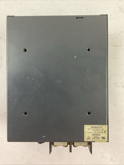 LAMBDA JWS600-24 POWER SUPPLY OUTPUT 24VDC 27A INPUT 100-240VAC 8.2A 50/60HZ