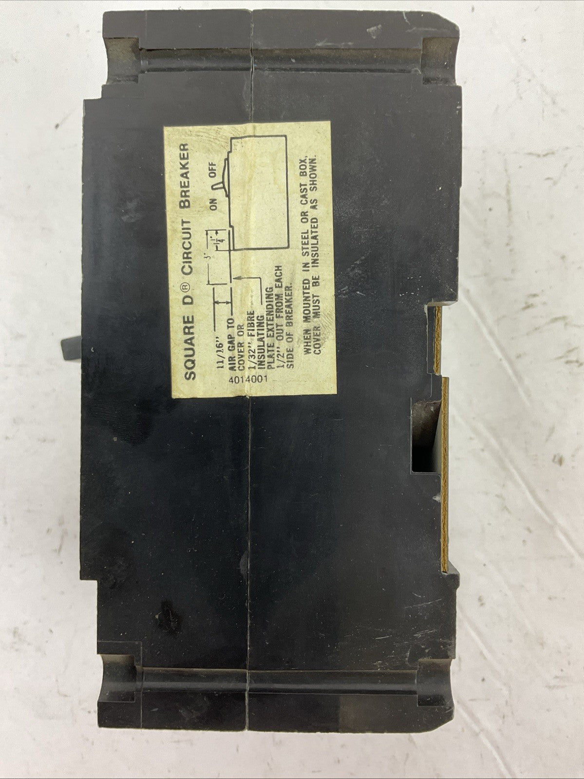 SQUARE D FAL34100 SER 2 MOLDED CASE CIRCUIT BREAKER 100AMP 3POLE 480VAC 250VDC