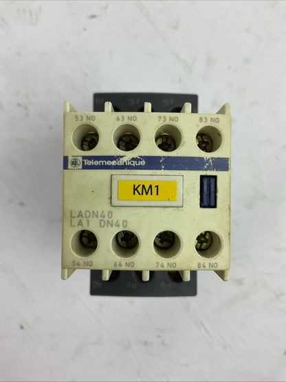 TELEMECANIQUE LC1D025BD CONTACTOR 600VAC 40A COIL 24VDC LADN40 LA1 DN40