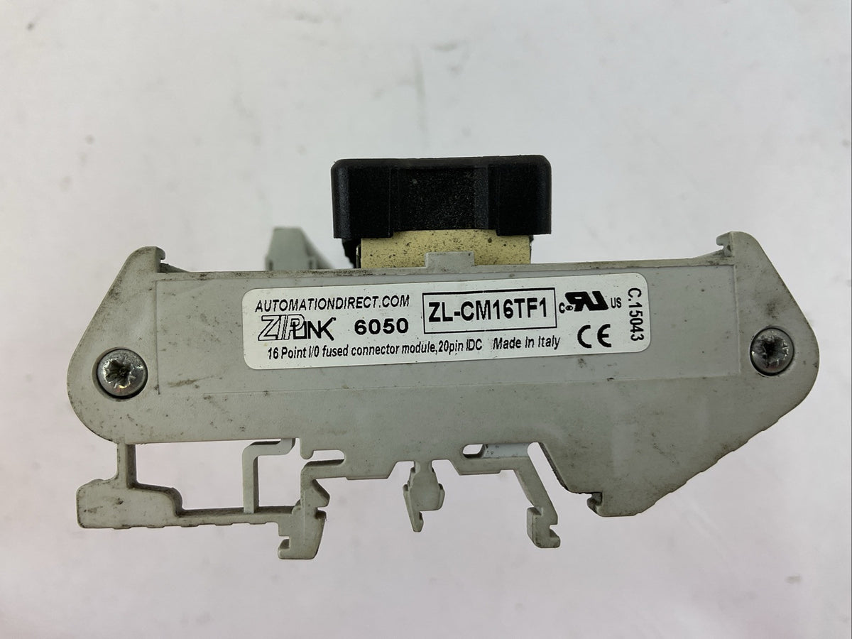 AUTOMATION DIRECT ZL-CM16TF1 ZIP LINK I/O FUSED CONNECTOR MODULE TERMINAL BLOCK