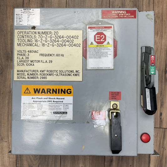DAYKIN STDAB1-05U TRANSFORMER DISCONNECT 1000VA PRI 480V 2.3A SEC 120V 8.3A 1PH