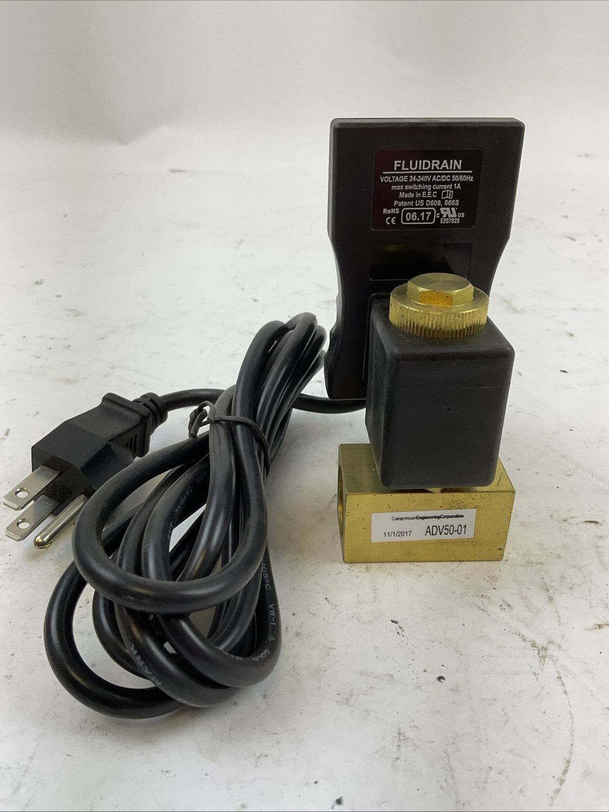 COMPRESSOR ENGINEERING CORPORATION ADV50-1 1/2" NPT  115VAC 230PSI SOLENOID TIME