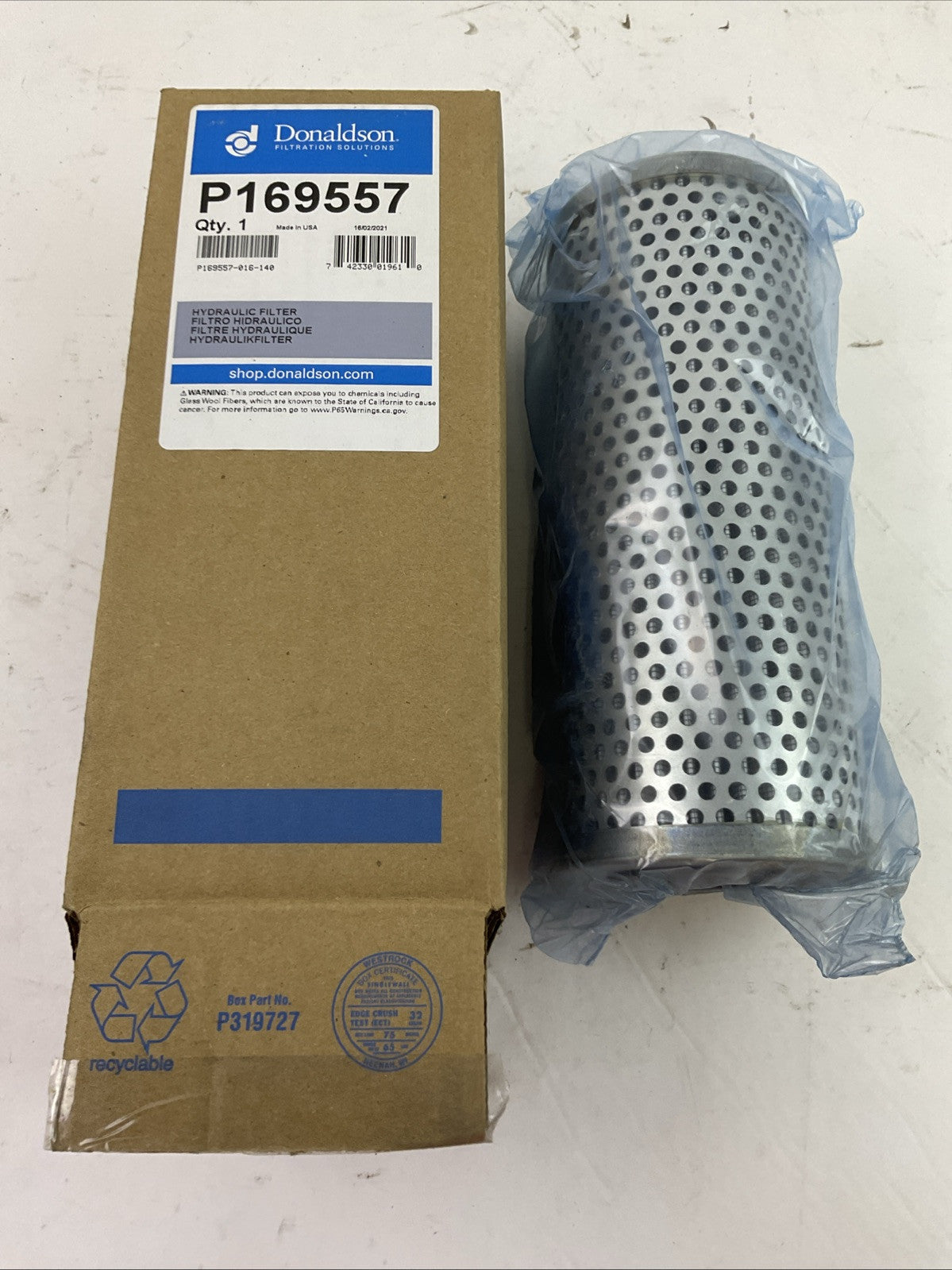 DONALDSON P169557 HYDRAULIC FILTER