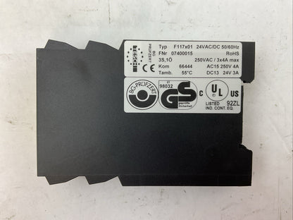 TESCH F117X01 SAFETY RELAY 24VAC/DC 50/60HZ