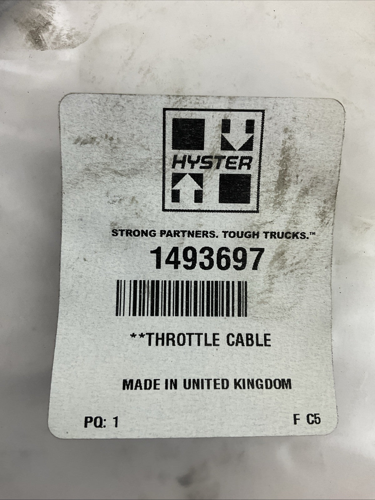 HYSTER 1493697 THROTTLE CABLE