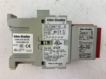 ALLEN BRADLEY 100S-C09EJ14C SAFETY CONTACTOR COIL 24VDC (100-C09E*10 + 100S-F)