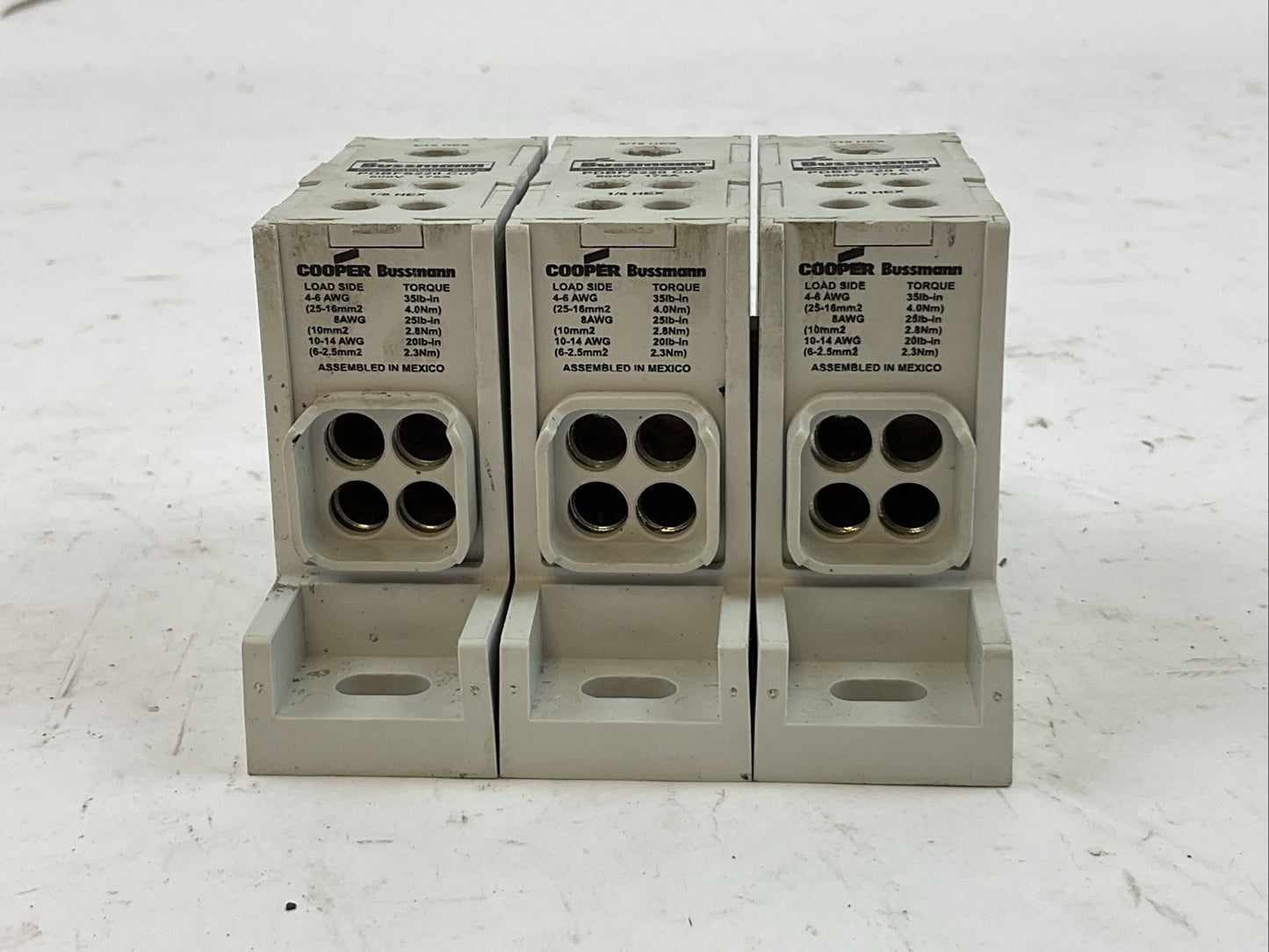 BUSSMANN PDBFS220 POWER DISTRIBUTION BLOCK 600V 175A (LOT OF 3)