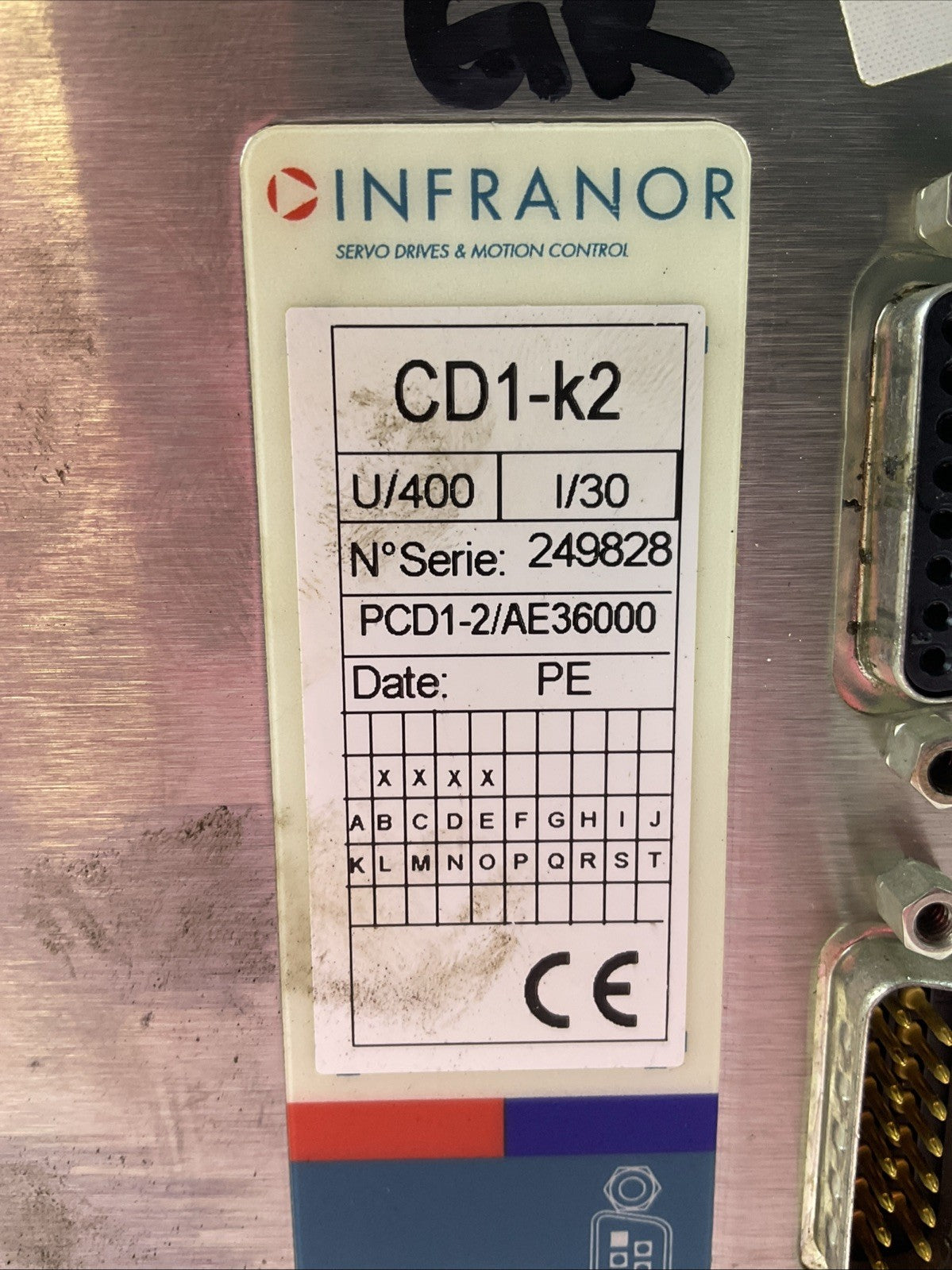 INFRANOR CD1-K2 PCD1-2/AE36000 SERVO DRIVE CD1-2K 400/30