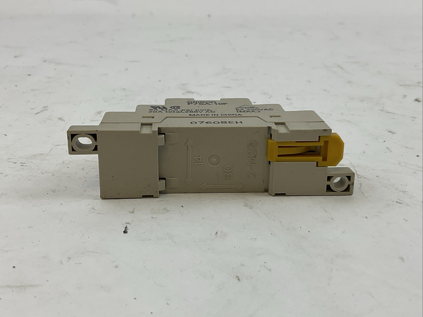 OMRON P7SA-10F RELAY BASE 20A 288VAC G7SA-3A1B RELAY 24VDC (LOT OF 4)