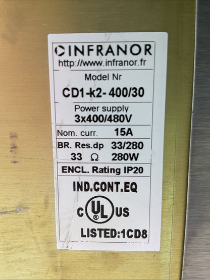 INFRANOR CD1-K2 PCD1-2/AE36000 SERVO DRIVE CD1-2K 400/30