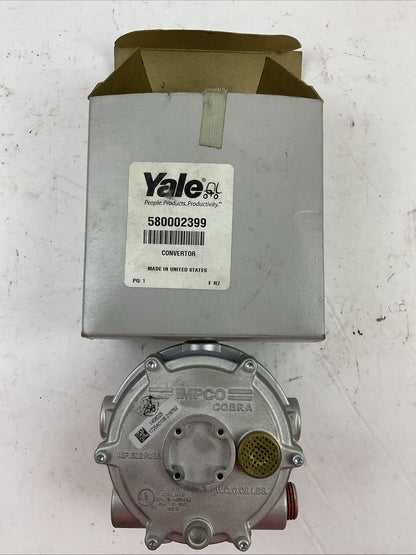 YALE 580002399 CONVERTOR REGULATOR IMPCO COBRA W.P .321 P.S.I. W.C.0.08 LBS