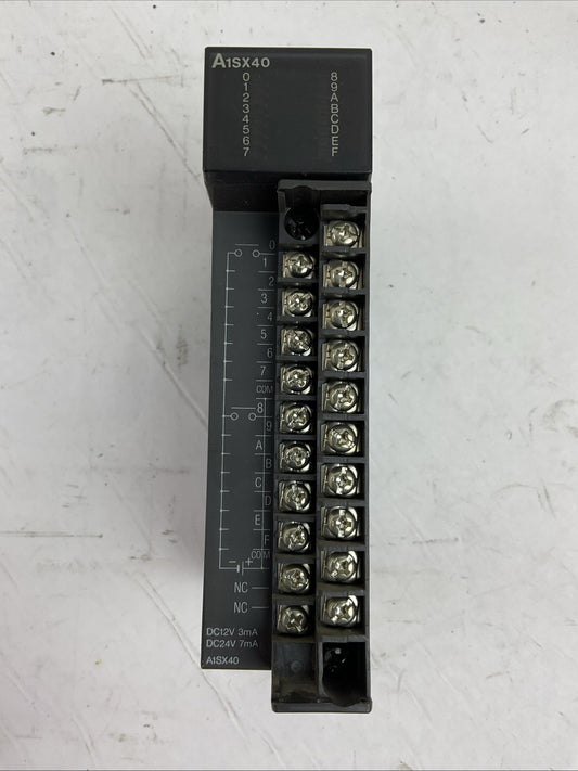 MITSUBISHI A1SX40 INPUT UNIT 12/24VDC 3/7mA