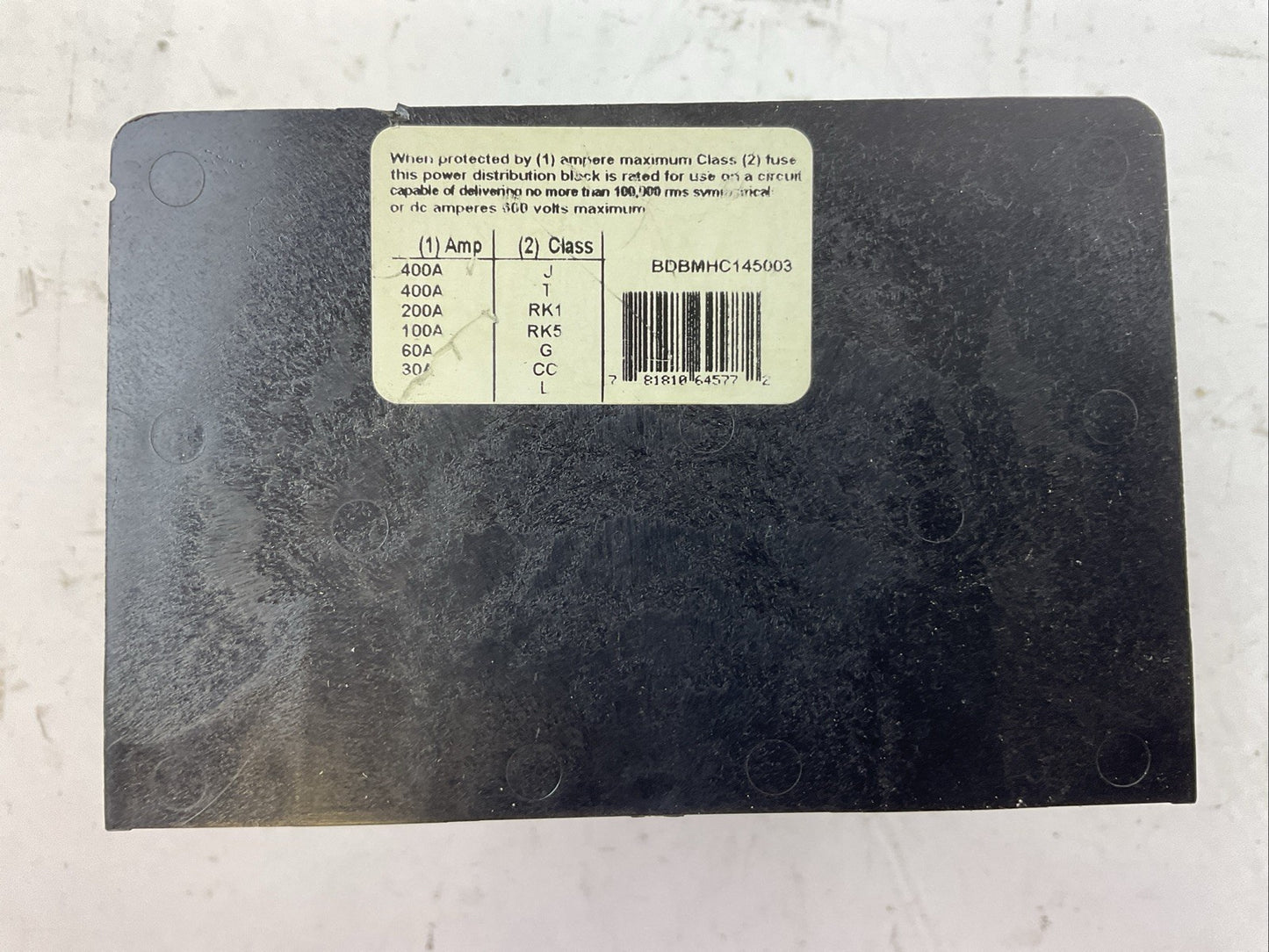 BURNDY BDBMHC-14-500-3 POWER DISTRIBUTION BLOCK 600V