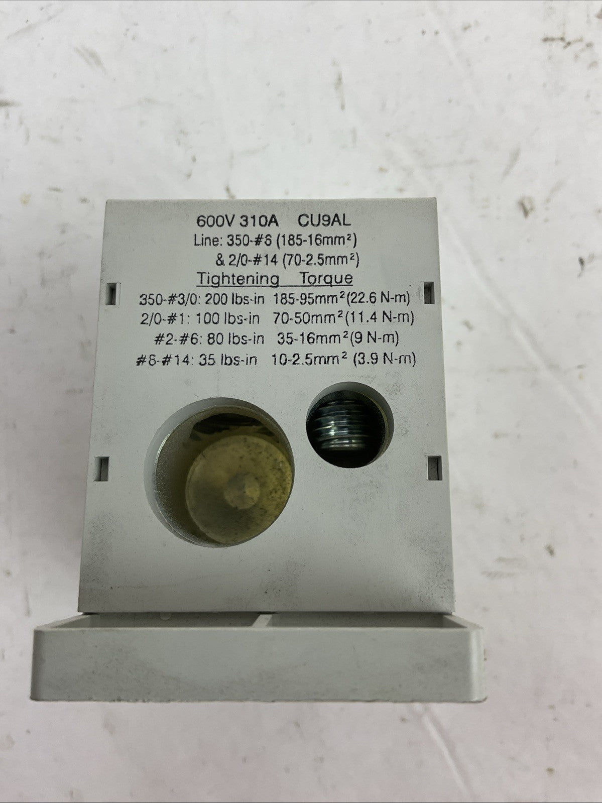 WEIDMULLER WPDB POWER DISTRIBUTION BLOCK 600V 310A (LOT OF 3)