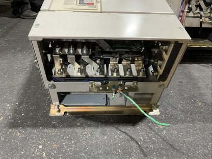 YASKAWA CIMR-F7U4075 AC DRIVE OUTPUT 3PH 0-480VAC HD 150A 110kVA ND 156A 120kVA