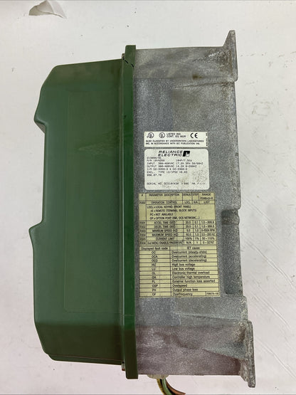 RELIANCE ELECTRIC 10V4260 AC DRIVE 10HP / 7.5KW OUTPUT 380-460VAC 14.2A