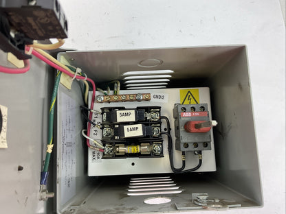 DAYKIN MDGTB-05 DISCONNECT SWITCH TRANSFORMER 1000VA PRI 480V 2.3A SEC 120V 8.3A