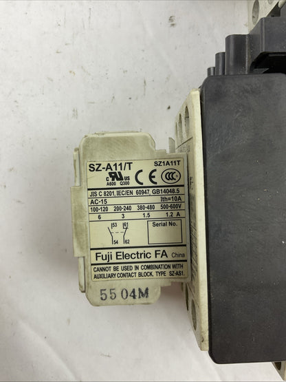 FUJI BM3RHB-010 STARTER SCSC-E04 CONTACTOR COIL 110-120V SZ-A11/T BZ0LRE22AA