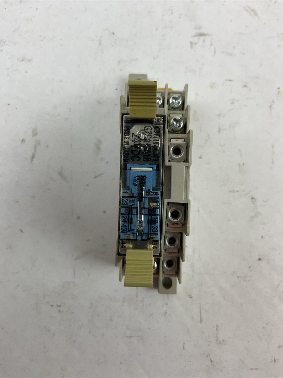 OMRON P7SA-10F RELAY BASE 20A 288VAC G7SA-3A1B RELAY 24VDC (LOT OF 4)
