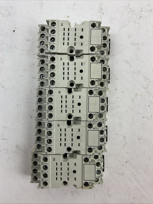 ALLEN BRADLEY 700-HN103 SER C RELAY SOCKET 10A 300V (LOT OF 5)
